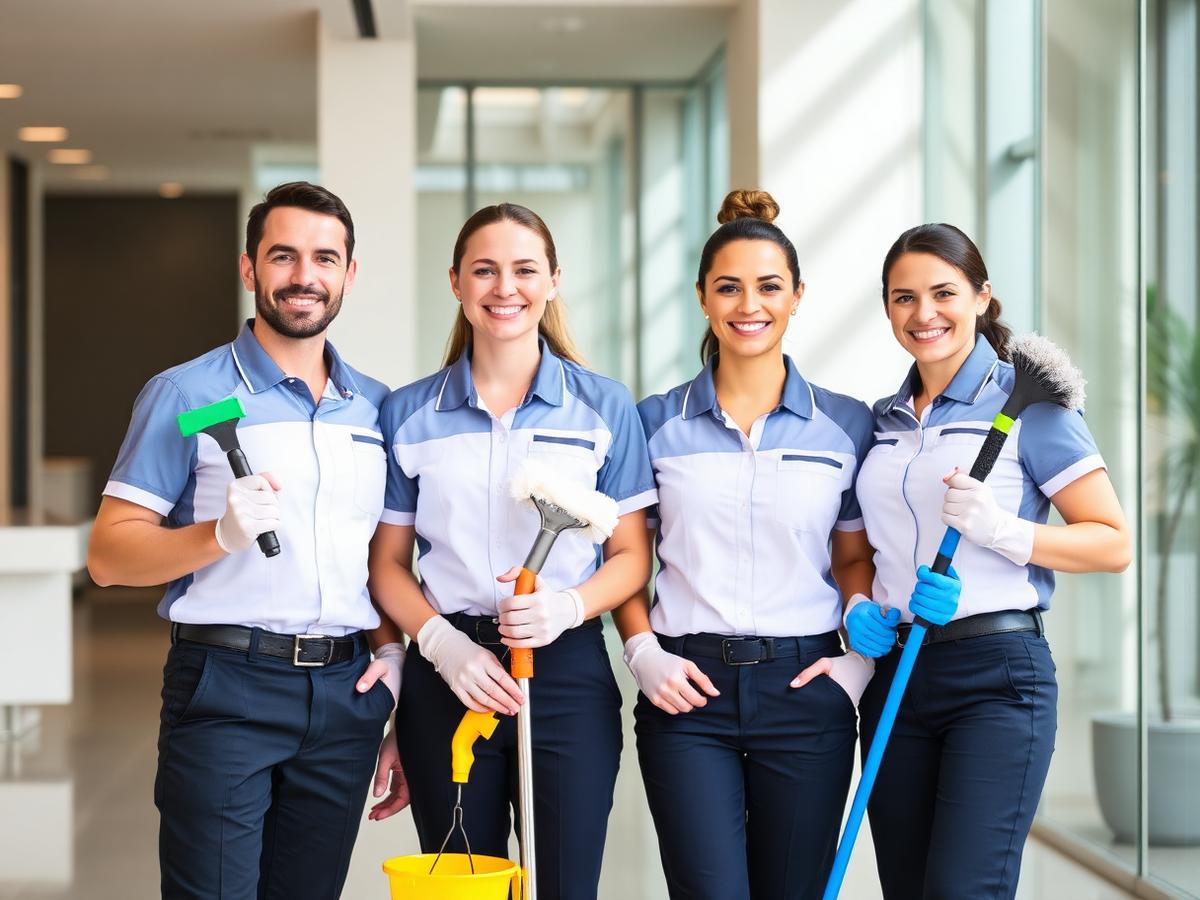 Professional cleaning team of Mephys Cleaning Ltd